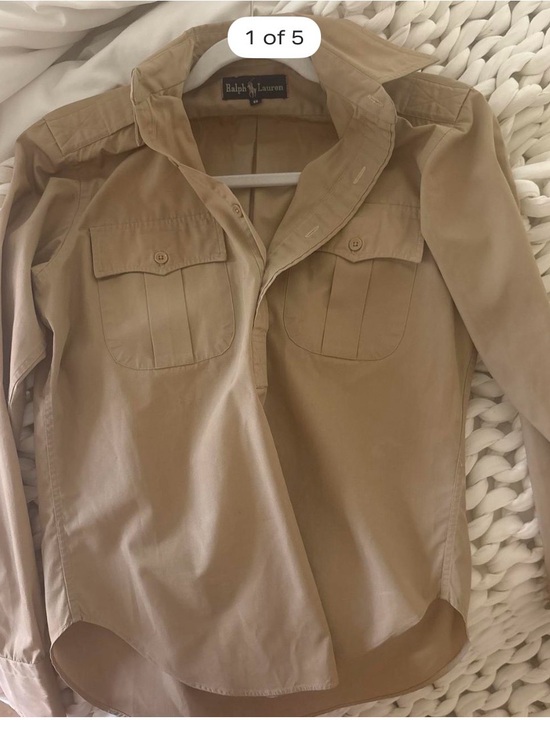 Ralph Lauren Tops - Vintage Ralph Lauren Blue Label Safari Blouse
